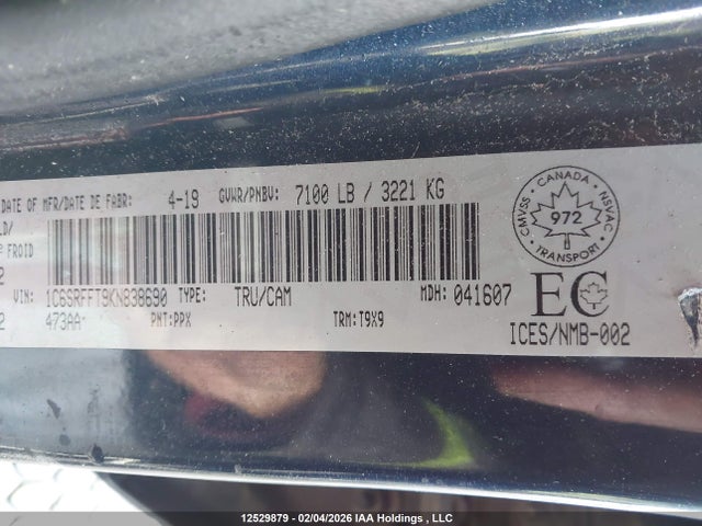RAM 1500 Big Horn 2019 1C6SRFFT9KN838690 Image 18