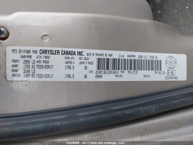 2C4RC1BG1ER310010 Chrysler Town &amp; Country Touring