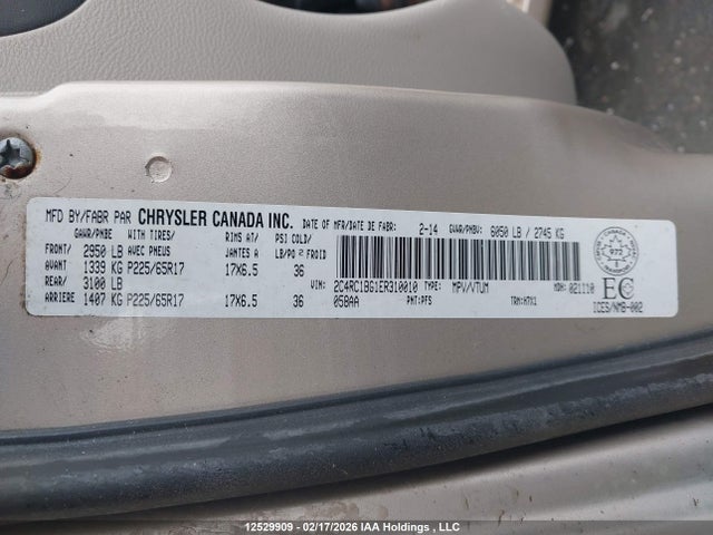 2C4RC1BG1ER310010 Chrysler Town &amp; Country Touring