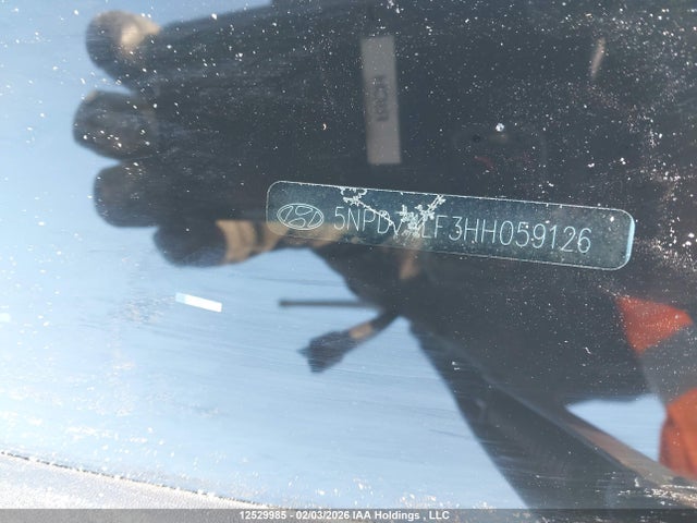 5NPD74LF3HH059126 Hyundai Elantra Le