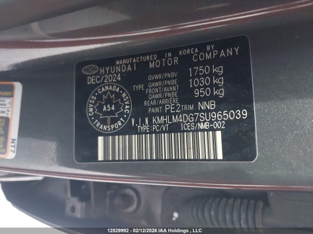 2025 Hyundai Elantra Preferred With Tech Package მანქანა იყიდება აუქციონზე, vin: KMHLM4DG7SU965039, აუქციონის ნომერი: 12529992