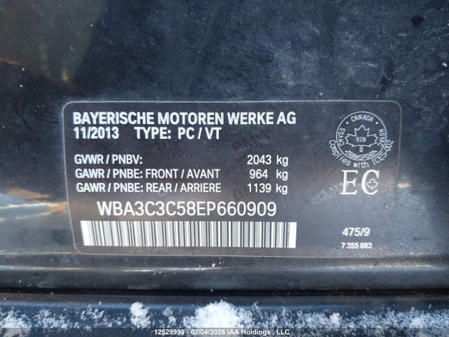 BMW 320 I Xdrive 2014 WBA3C3C58EP660909 Image 9