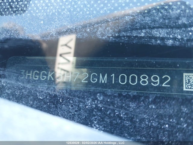 3HGGK5H72GM100892 Honda FIT EX