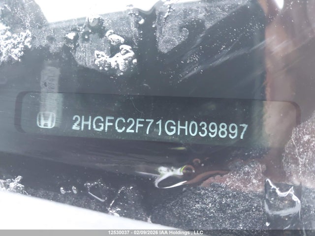 Продажа на аукционе авто 2016 Honda Civic Ex, vin: 2HGFC2F71GH039897, номер лота: 12530037