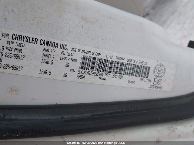 Aukcja sprzedaży 2014 Ram Cargo, vin: 2C4JRGAG7ER202684, numer aukcji: 12530145