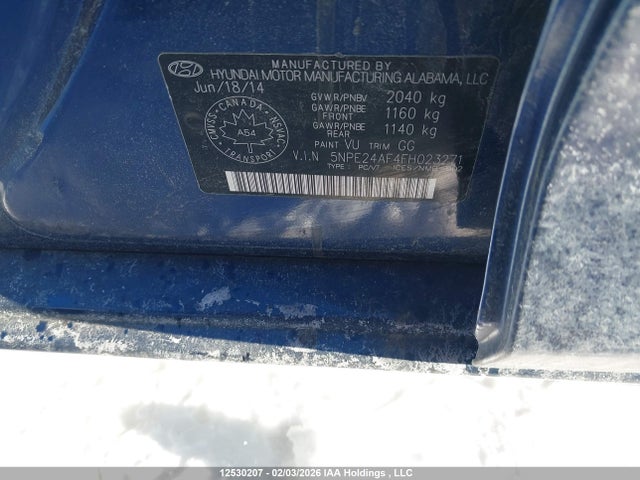 5NPE24AF4FH023271 Hyundai SONATA GLS