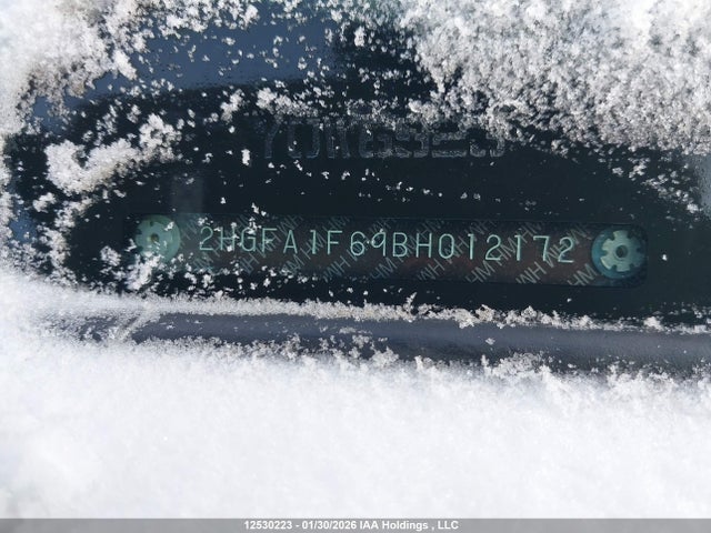 Aukcja sprzedaży 2011 Honda Civic, vin: 2HGFA1F69BH012172, numer aukcji: 12530223