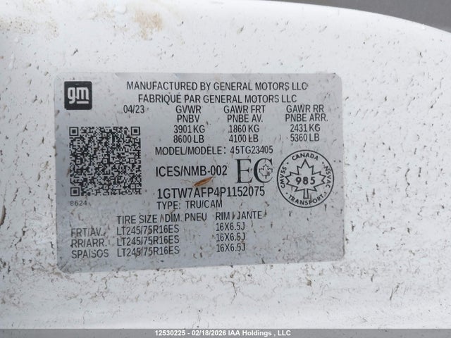 GMC Savana 2500 Work Van 2023 1GTW7AFP4P1152075 Image 9