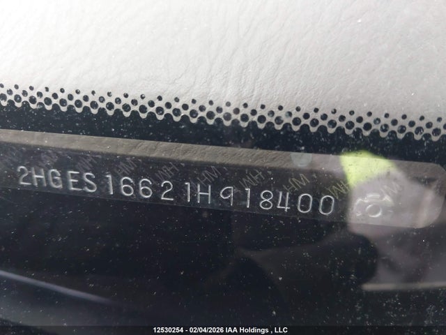 12530254 :رقم المزاد ، 2HGES16621H918400 vin ، 2001 Honda Civic Lx-g مزاد بيع