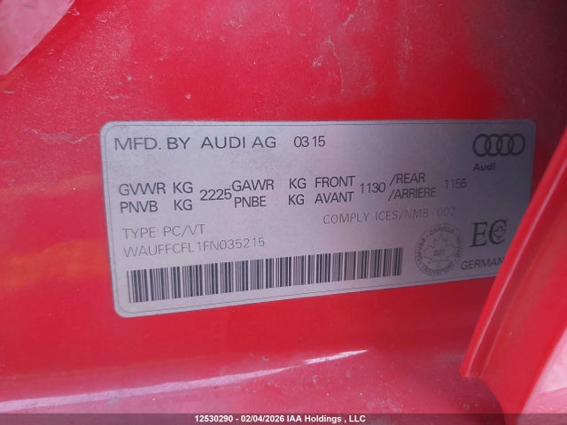 Audi A4 Premium Plus 2015 WAUFFCFL1FN035215 Image 9
