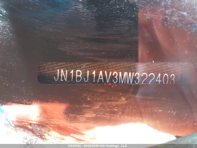 JN1BJ1AV3MW322403 Nissan Qashqai S