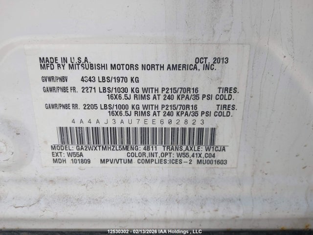 Mitsubishi RVR SE 2014 4A4AJ3AU7EE602823 Image 9