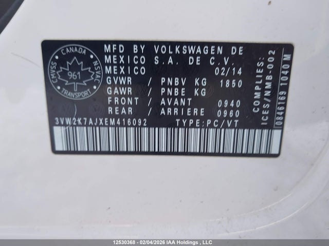 Volkswagen Jetta 2014 3VW2K7AJXEM416092 Image 18
