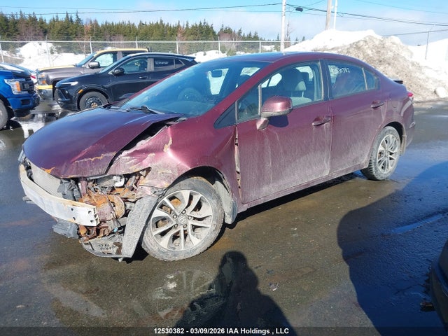 12530382 :رقم المزاد ، 2HGFB2F5XDH019094 vin ، 2013 Honda Civic Ex 4dr مزاد بيع