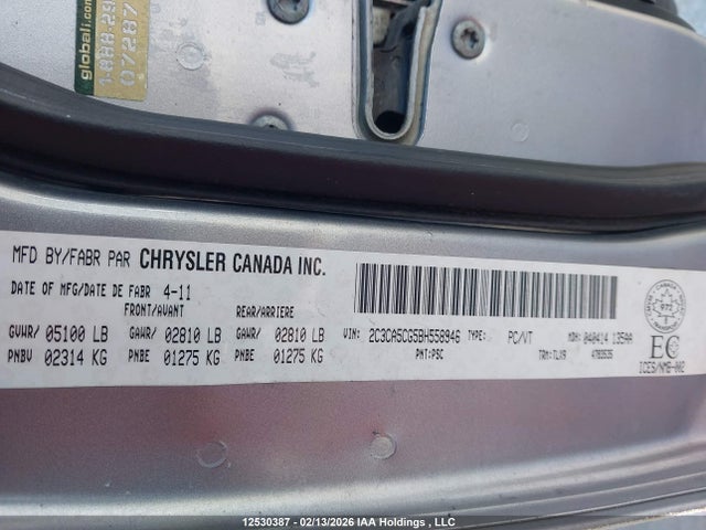 12530387 :رقم المزاد ، 2C3CA5CG5BH558946 vin ، 2011 Chrysler 300 Limited مزاد بيع