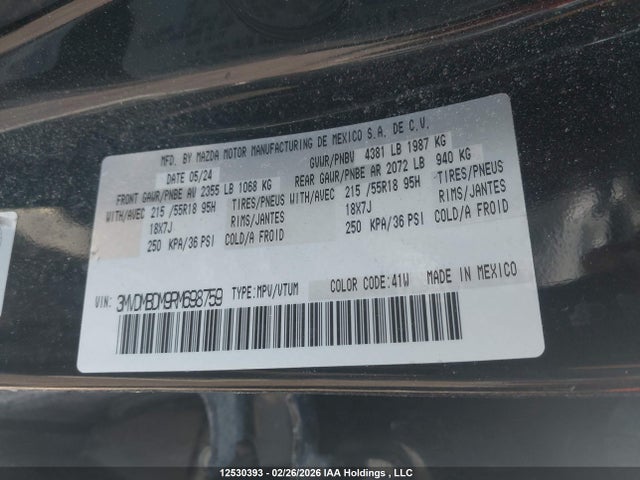 3MVDMBDM9RM698759 Mazda Cx-30 Gt