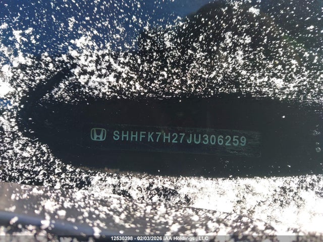 SHHFK7H27JU306259 Honda Civic Lx