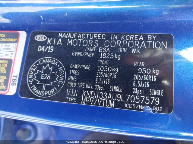 KNDJ33AU9L7057579 KIA SOUL EX