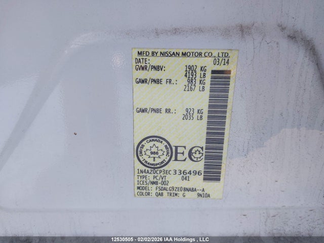 Nissan Leaf S/sl/sv 2014 1N4AZ0CP3EC336496 Image 18