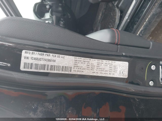 Продаж на аукціоні авто 2025 Dodge Durango R/t, vin: 1C4SDJCT7SC550158, номер лоту: 12530528