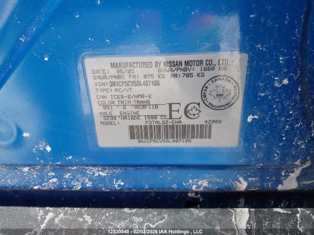 3N1CP5CV5SL487105 Nissan Kicks Play Sv