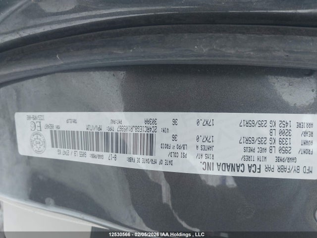 2C4RC1EG8JR105967 Chrysler Pacifica Touring-l Plus