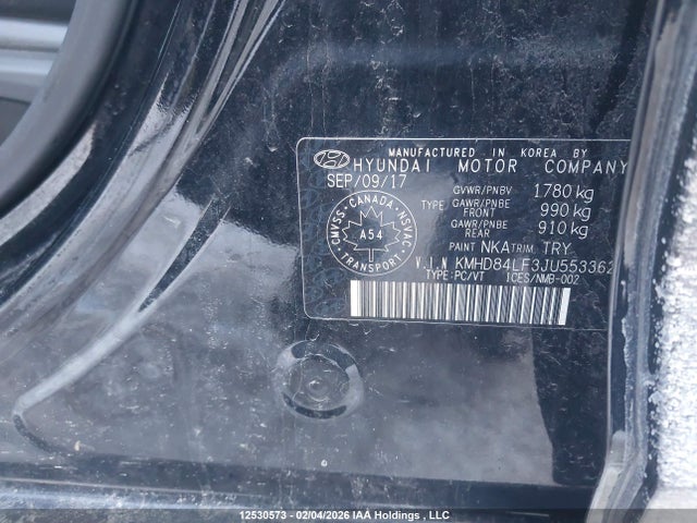 KMHD84LF3JU553362 Hyundai ELANTRA GL