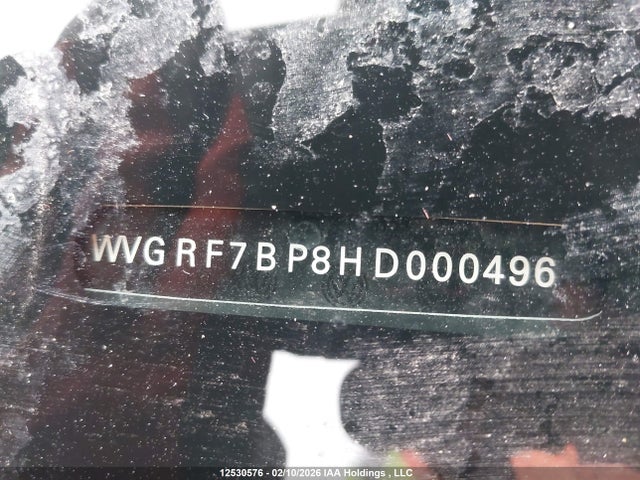 WVGRF7BP8HD000496 Volkswagen Touareg