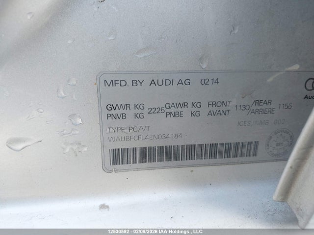 Audi A4 PREMIUM 2014 WAUBFCFL4EN034184 Image 9
