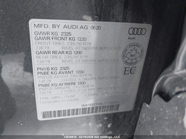 WA1EECF3XL1110203 Audi Q3 45 Progressiv