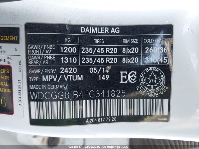 Продажа на аукционе авто 2015 Mercedes-benz Glk 350 4matic, vin: WDCGG8JB4FG341825, номер лота: 12530617