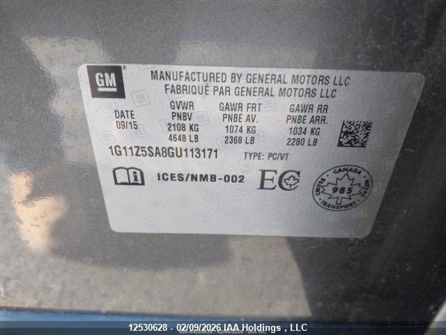 1G11Z5SA8GU113171 Chevrolet IMPALA LS