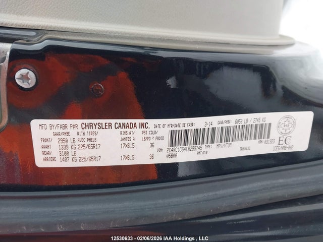 2C4RC1CG4ER299745 Chrysler Town &amp; Country Touring L
