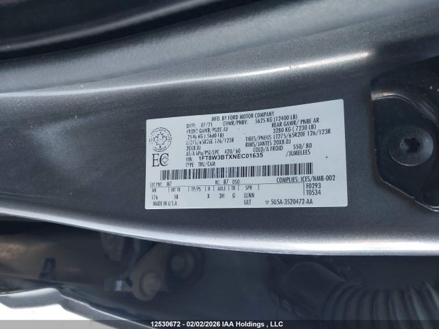 Ford F-350 Lariat 2022 1FT8W3BTXNEC01635 Image 9