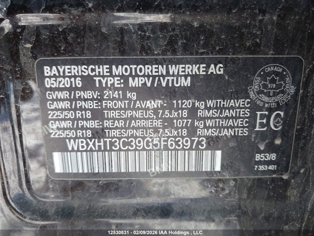 WBXHT3C39G5F63973 BMW X1 Xdrive28i
