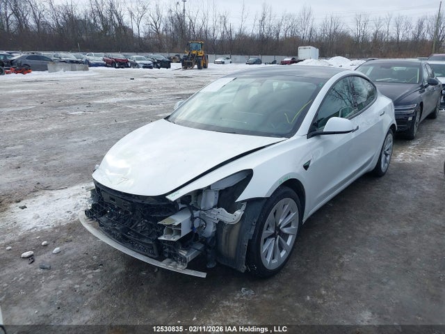 12530835 :رقم المزاد ، 5YJ3E1EB9NF126865 vin ، 2022 Tesla Model 3 Long Range مزاد بيع