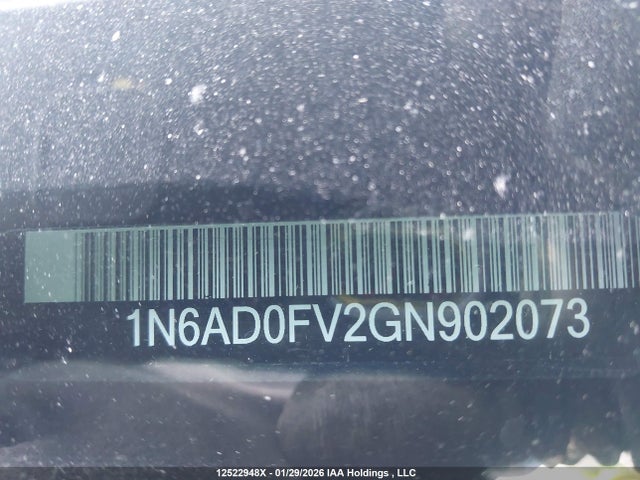 1N6AD0FV2GN902073 Nissan Frontier Sl/sv