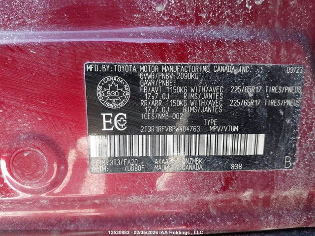 2T3R1RFV8PW404763 Toyota RAV4