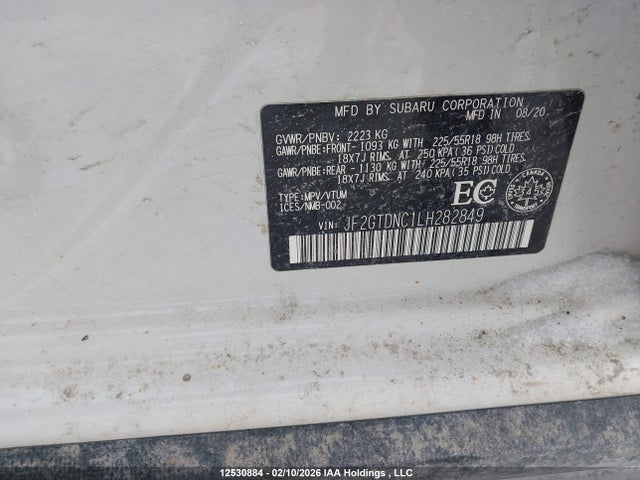 JF2GTDNC1LH282849 Subaru Crosstrek Limited