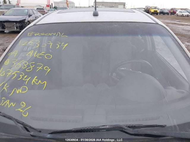 2009 Chevrolet Aveo Lt მანქანა იყიდება აუქციონზე, vin: KL1TX66E29B368879, აუქციონის ნომერი: 12530934