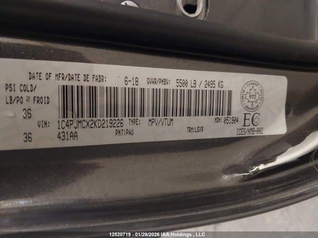 Jeep Cherokee North 2019 1C4PJMCX2KD219226 Image 9