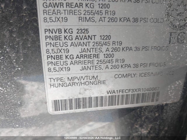 WA1FECF3XR1040067 Audi Q3 Technik 45