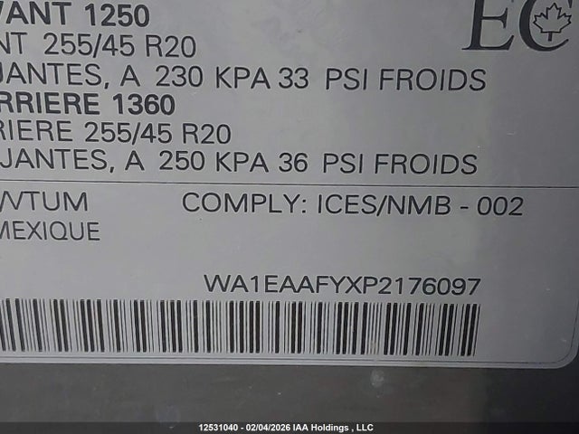 WA1EAAFYXP2176097 Audi Q5 45 Progressiv