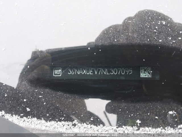 2022 Chevrolet Equinox Lt მანქანა იყიდება აუქციონზე, vin: 3GNAXUEV7NL307095, აუქციონის ნომერი: 12531047