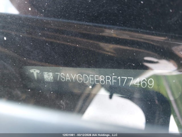 Aukcja sprzedaży 2024 Tesla Model Y, vin: 7SAYGDEE8RF177469, numer aukcji: 12531061