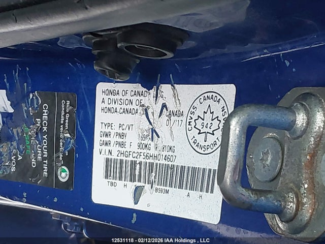 Honda CIVIC SEDAN 2017 2HGFC2F56HH014607 Image 9