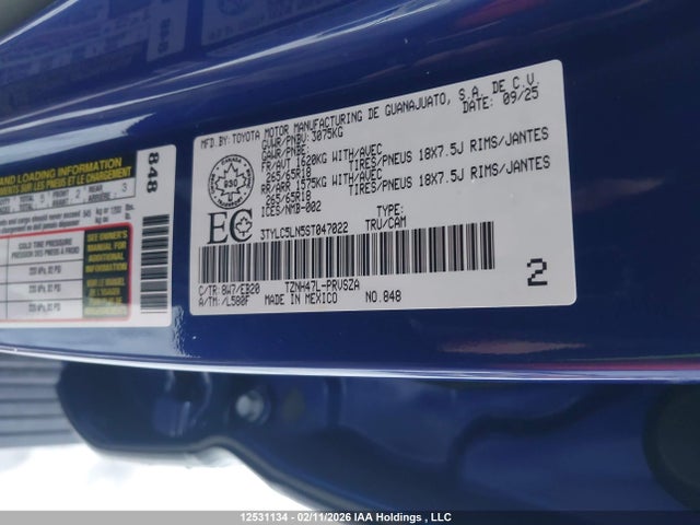 3TYLC5LN5ST047022 Toyota Tacoma Hybrid