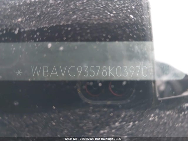 Aukcja sprzedaży 2008 Bmw 328xi, vin: WBAVC93578K039707, numer aukcji: 12531137