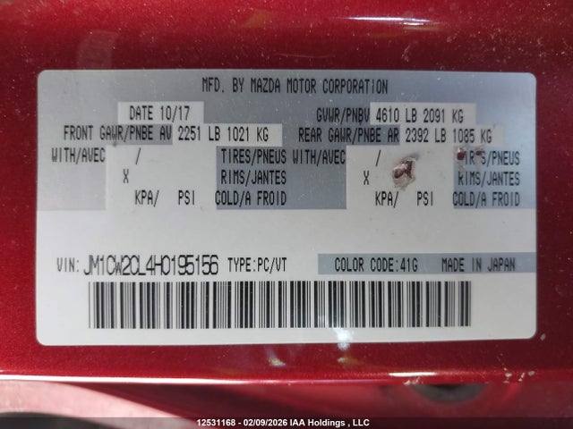 Mazda MAZDA5 2017 JM1CW2CL4H0195156 Image 9