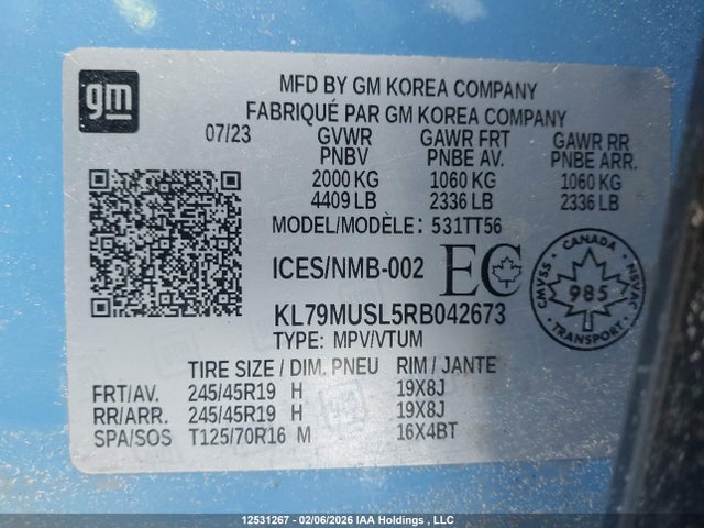 KL79MUSL5RB042673 Chevrolet Trailblazer Rs